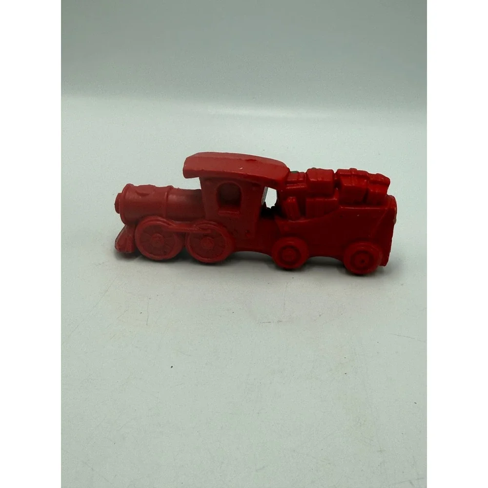 Vintage Christmas Train Red Green Steam Engine Holiday Novelty Toy